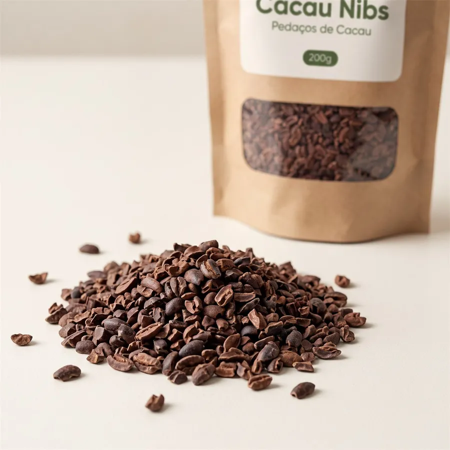 Cacau Nibs 100g, 250g e 500g (pouch kraft) — foto 3