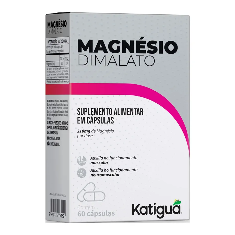 Katigua Magnésio Dimalato 60 Cápsulas