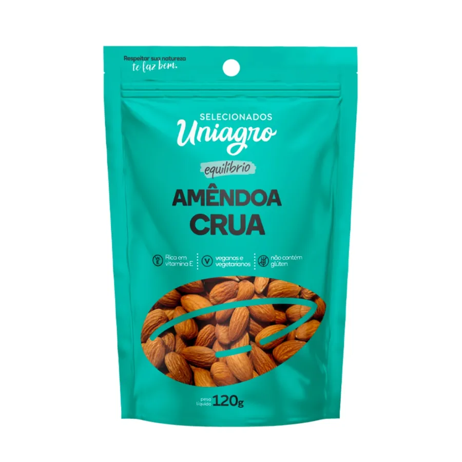 Uniagro Amêndoa Crua 120g