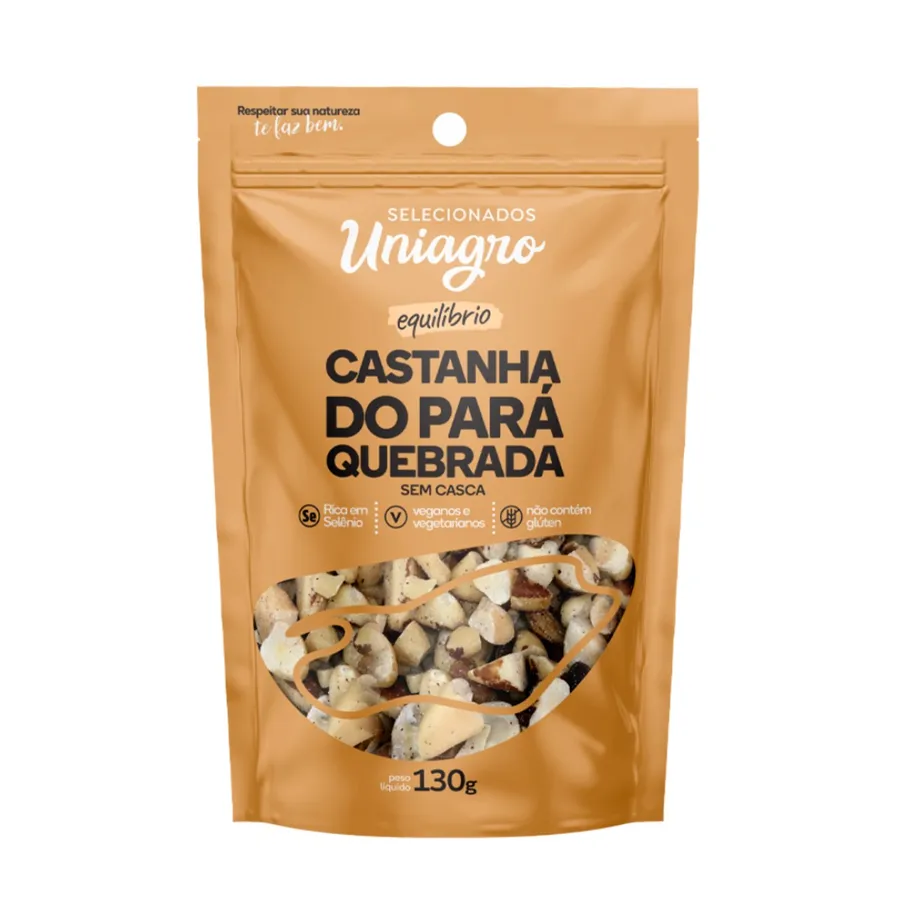 Uniagro Castanha do Pará Quebrada 130g