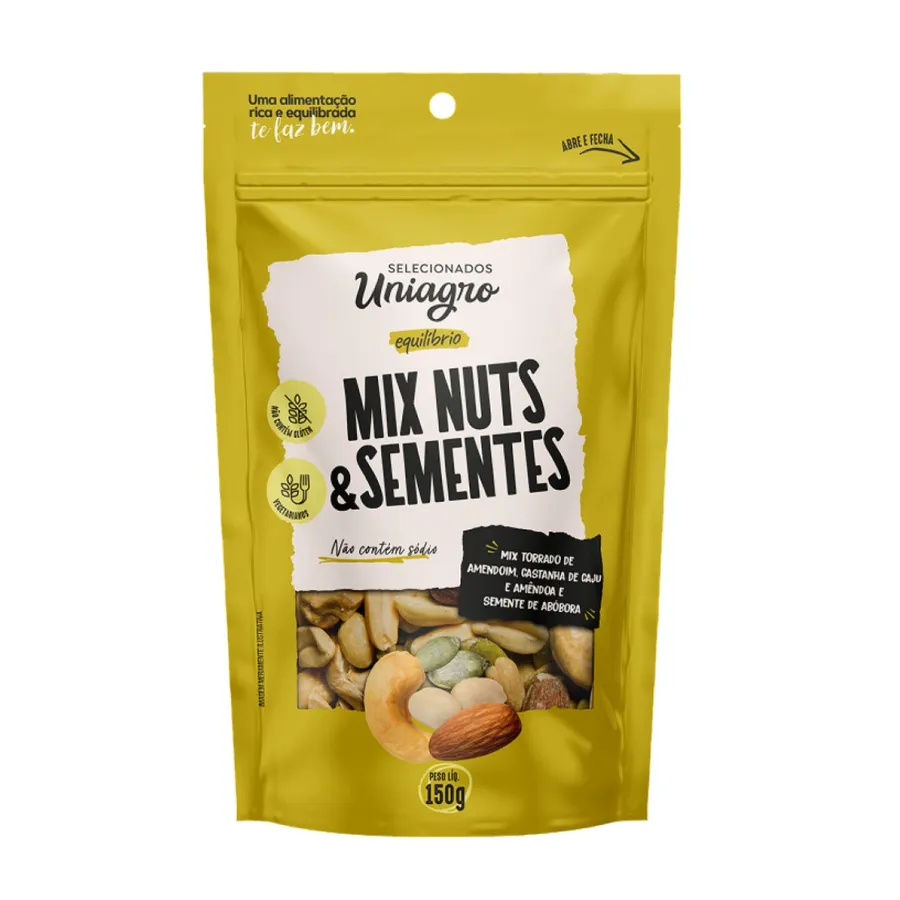 Uniagro Mix Nuts e Sementes 150g