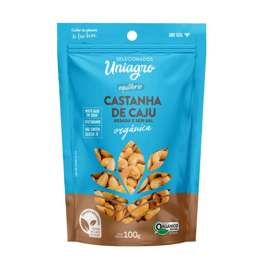 Uniagro Castanha de Caju Orgânica 100g