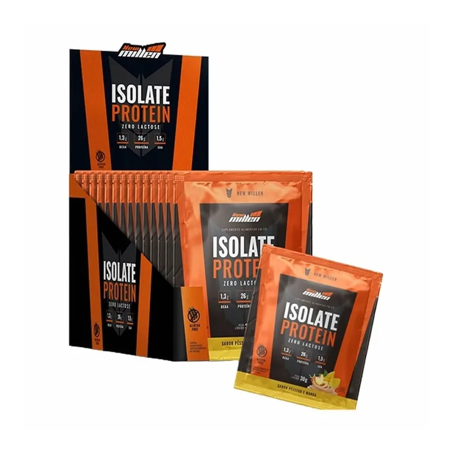New Millen Isolate Protein Zero Lactose - 15 Sachês 30g