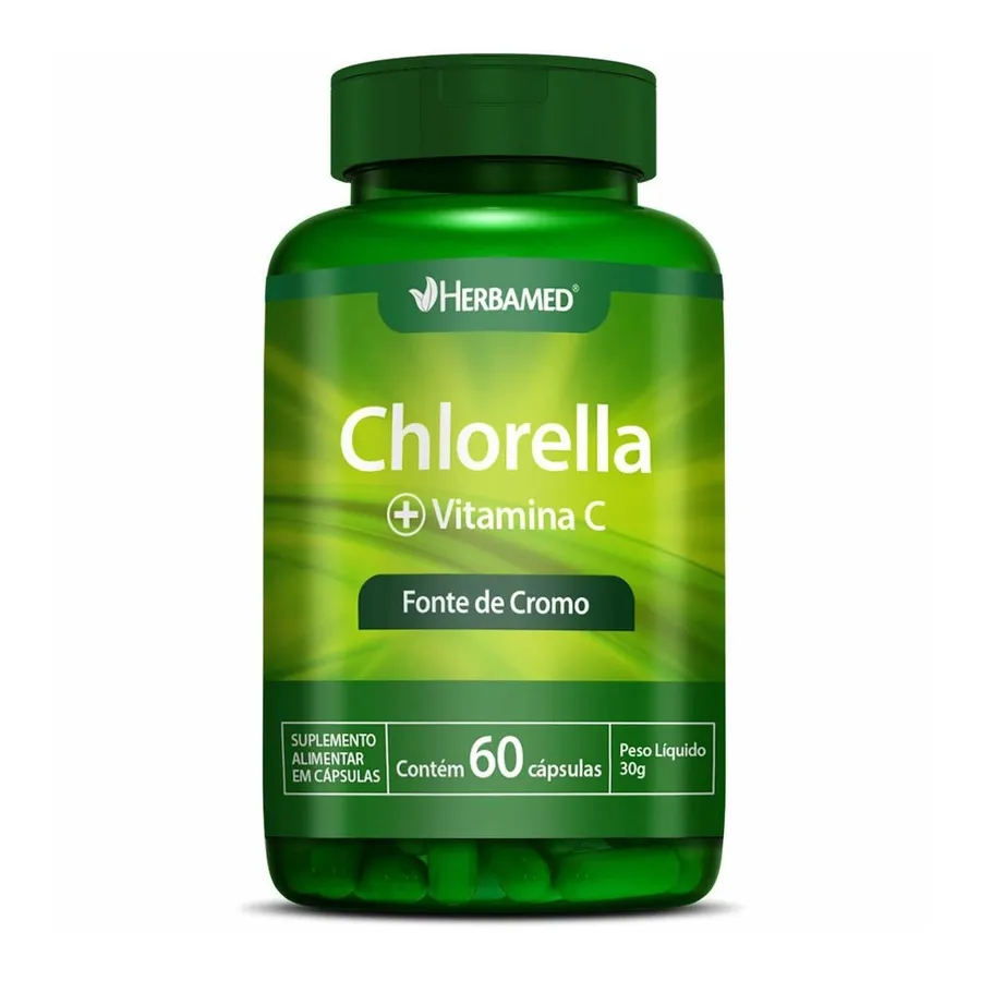 Herbamed Chlorella + Vitamina C - 60 Cápsulas