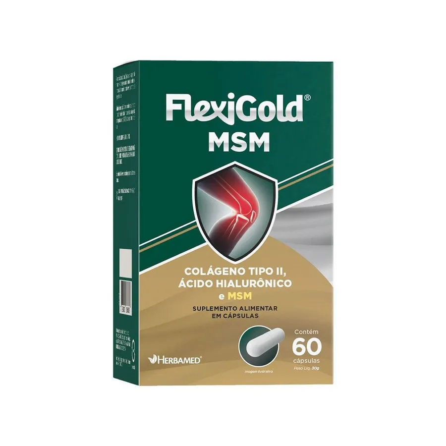 Herbamed FlexiGold MSM - 60 Cápsulas