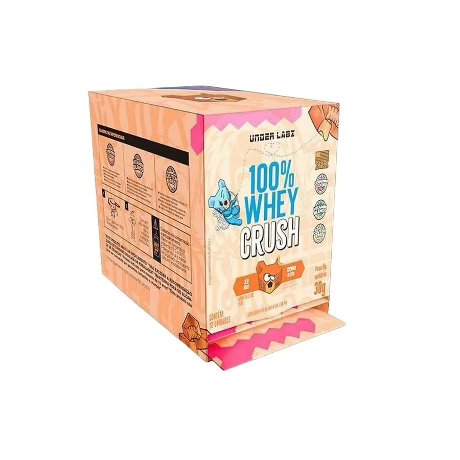 Under Labz 100% Whey Crush - 12 Sachês Dulce de Leche 30g