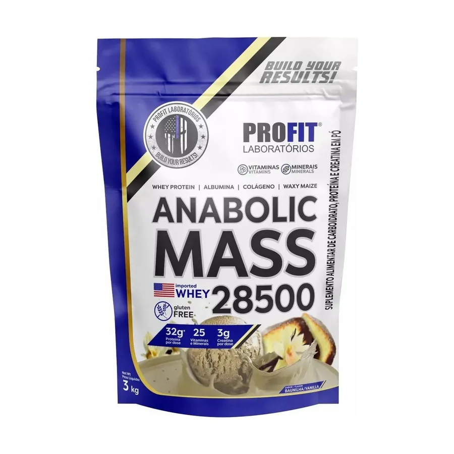 ProFit Laboratórios Anabolic Mass 28500 Refil - Baunilha 3000g