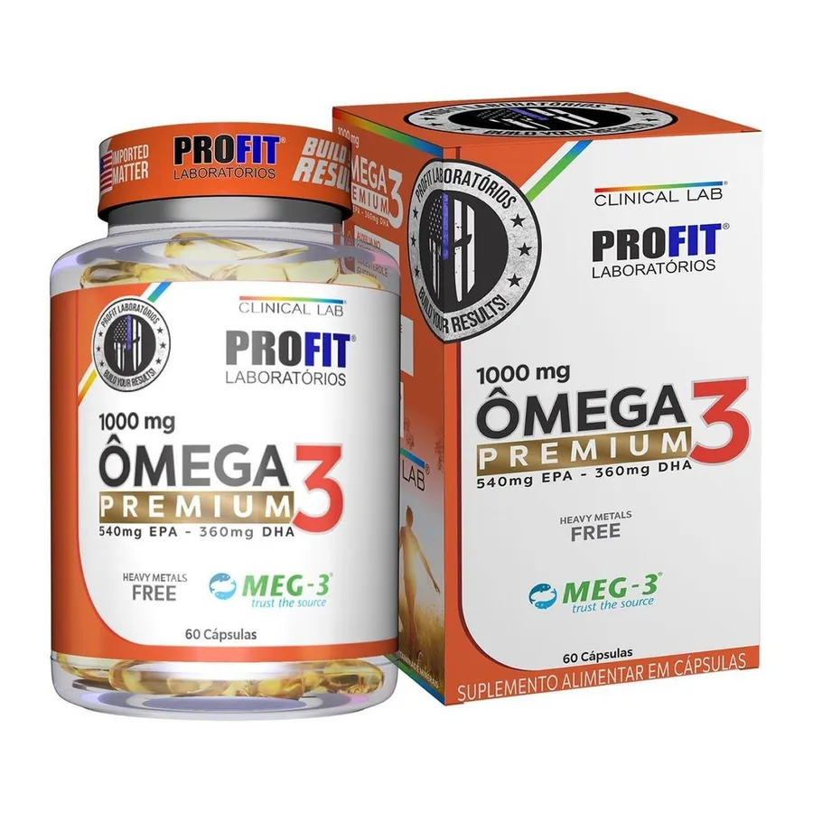 Profit Ômega 3 Premium Meg-3 - 60 Cápsulas