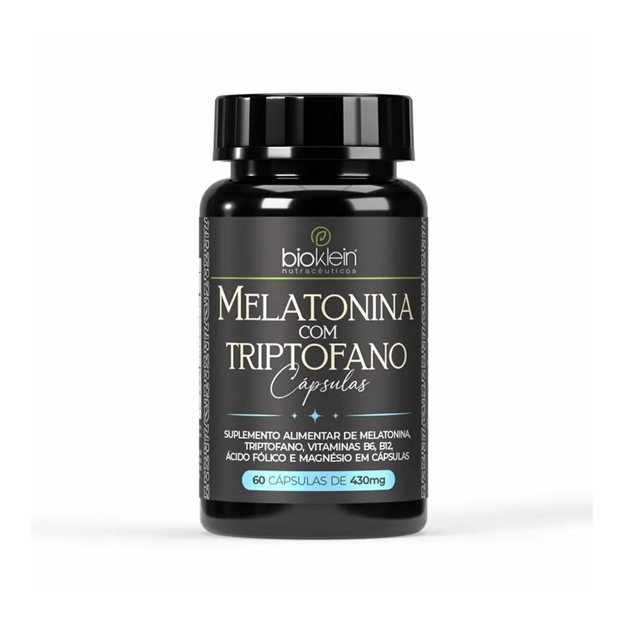 Bioklein Melatonina com Triptofano - 60 Cápsulas