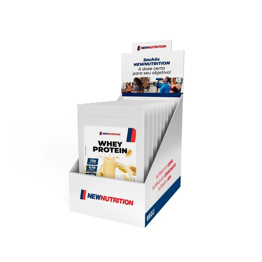 NewNutrition Whey Protein Concentrado - 10 Sachês Mousse de Maracujá 30g