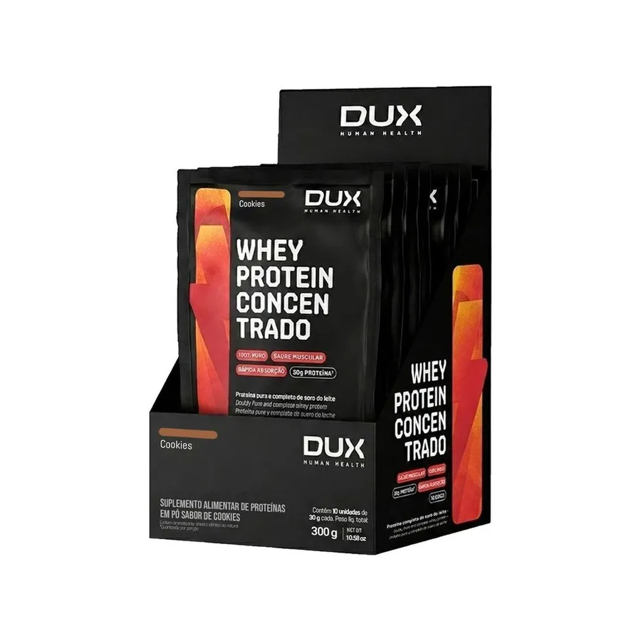 Dux Nutrition Whey Protein Concentrado - 10 Sachês 30g — foto 4