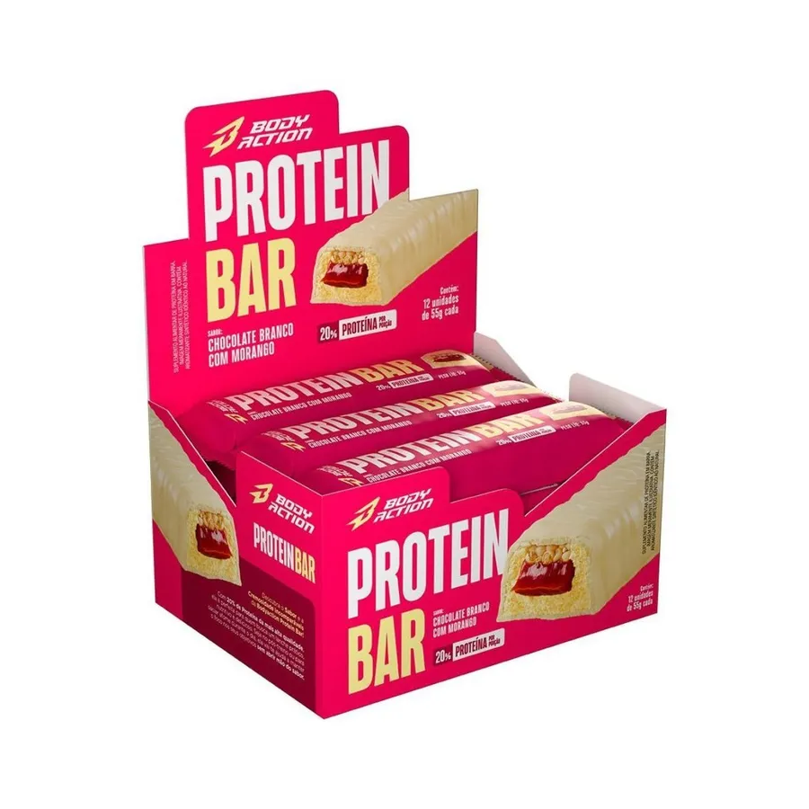 Bodyaction Protein Bar - 12 Unidades 55g