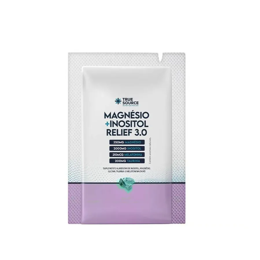 True Source True Magnésio + Inositol Relief 3.0 - 1 Sachê Camomila, Laranja e Lavanda 8g