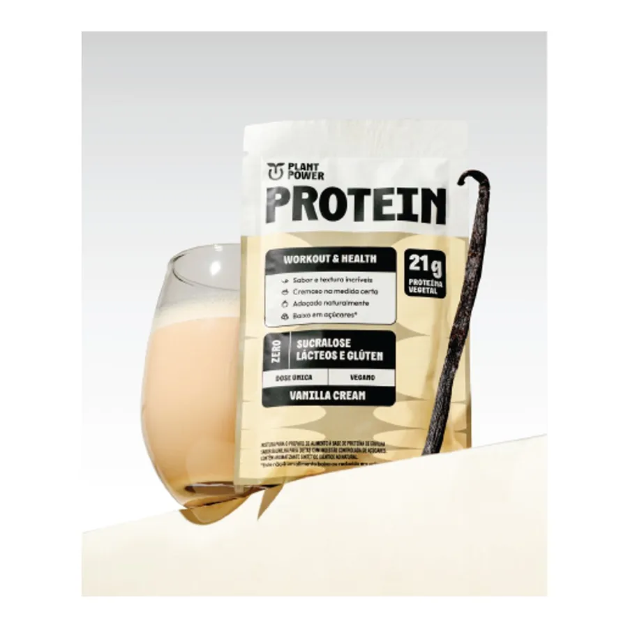 Plant Power Protein Vanilla Cream Sachê (10 unidades) 35g — foto 3