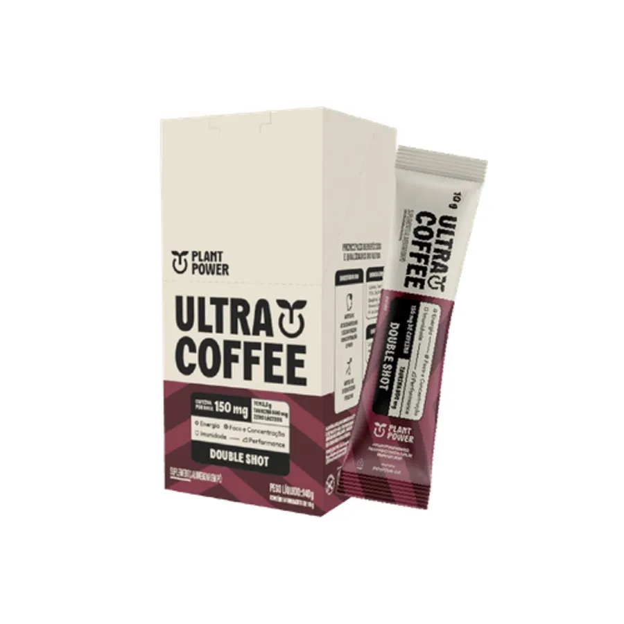 Positive Company Ultracoffee Double Shot Sachê (14 unidades) - Plant Power 10g