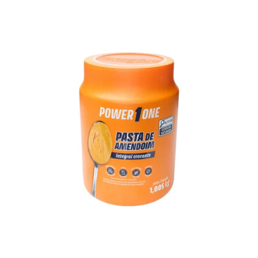 Power one Pasta de Amendoim Crocante 1,005kg