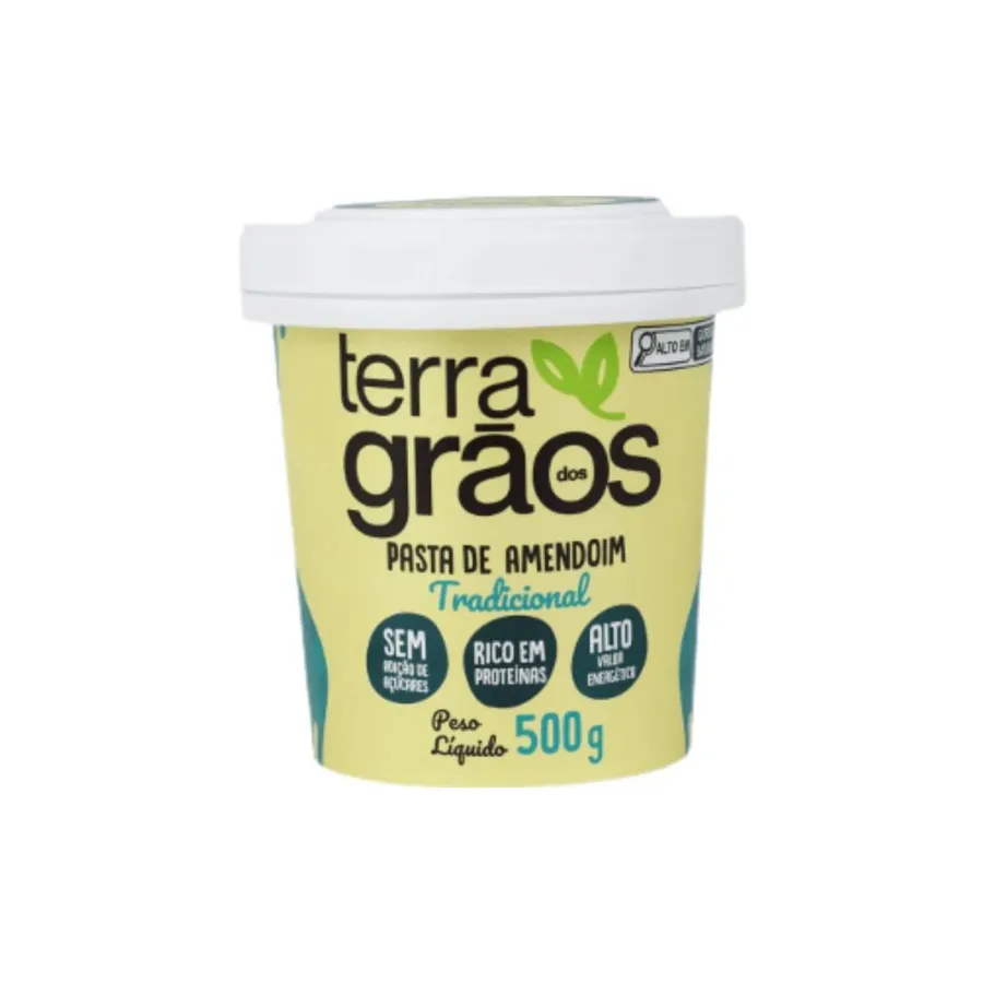 Pasta de Amendoim Tradicional - Terra dos Grãos 500gr