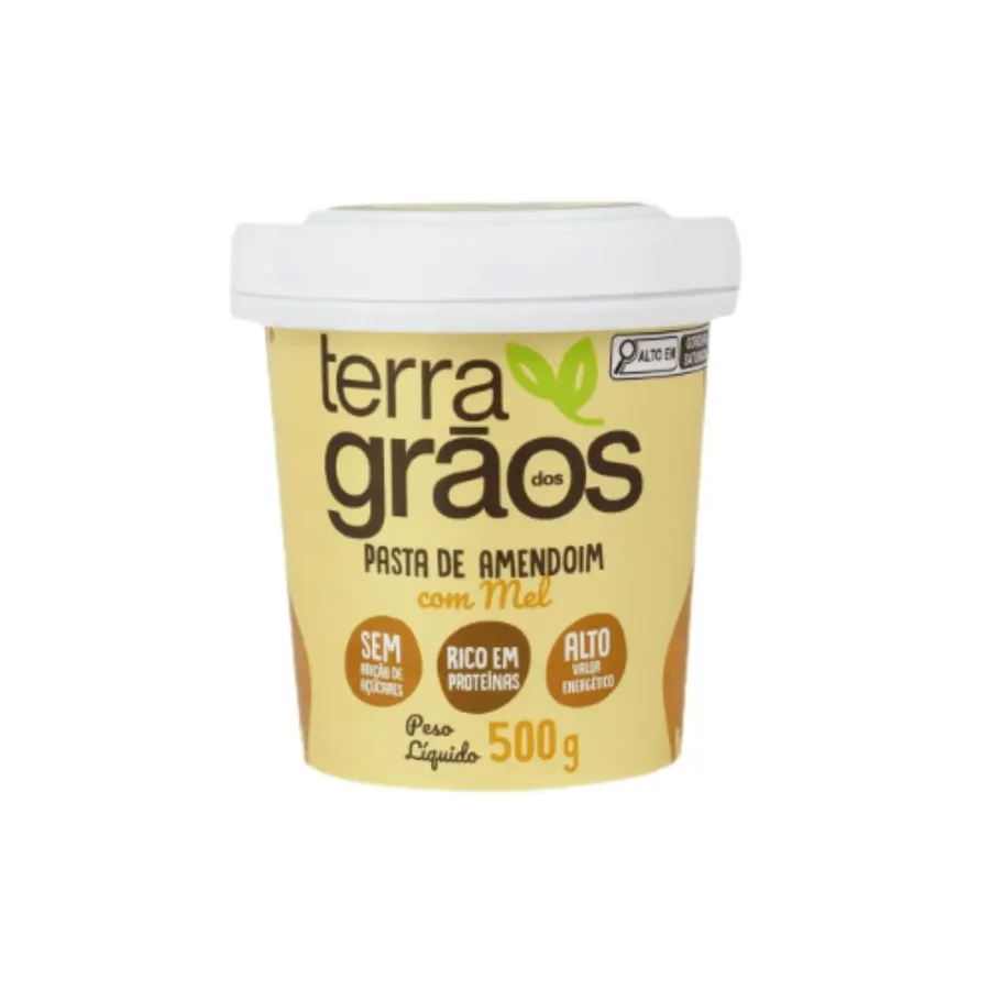 Pasta de Amendoim com Mel - Terra dos Grãos 500gr