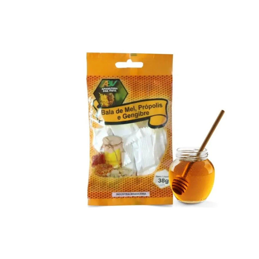 ABV Balas de Mel, Própolis e Gengibre 38g