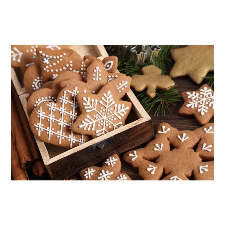 Kit Receita Gingerbread (biscoitos de Natal Saudáveis)