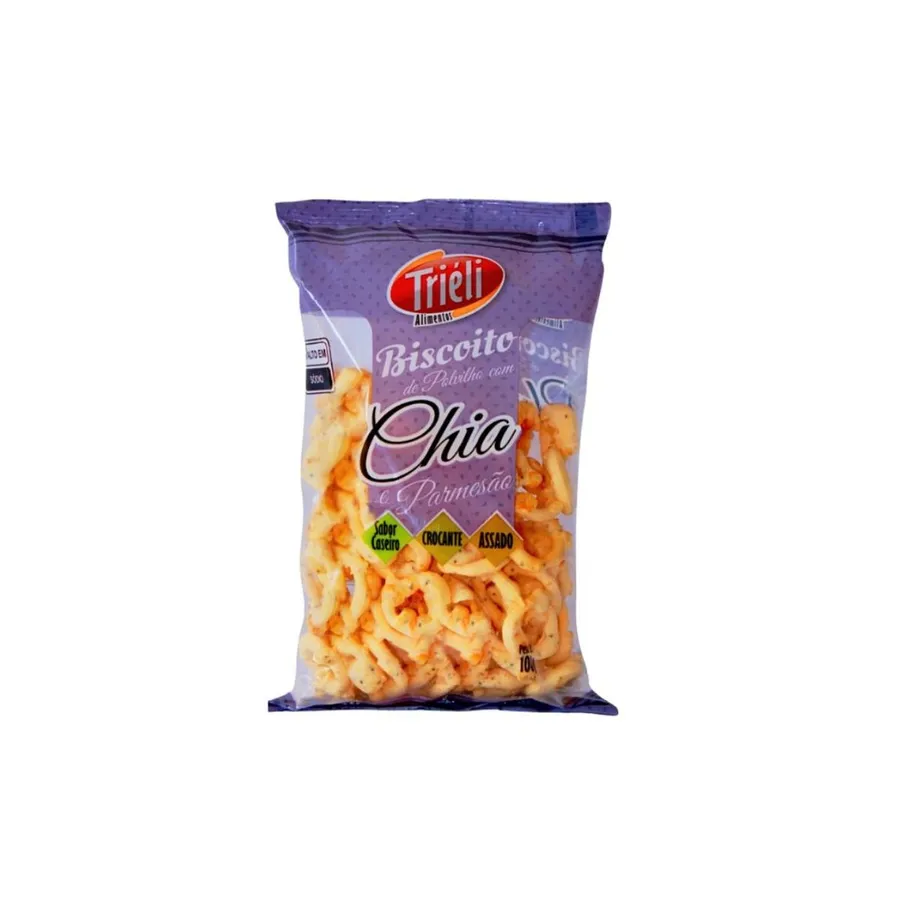 Triéli Biscoito de Polvilho com Chia e Parmesão 100g