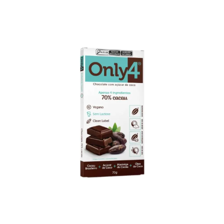 Urbano Barra de Chocolate 70% Cacau Only4 1un 70g