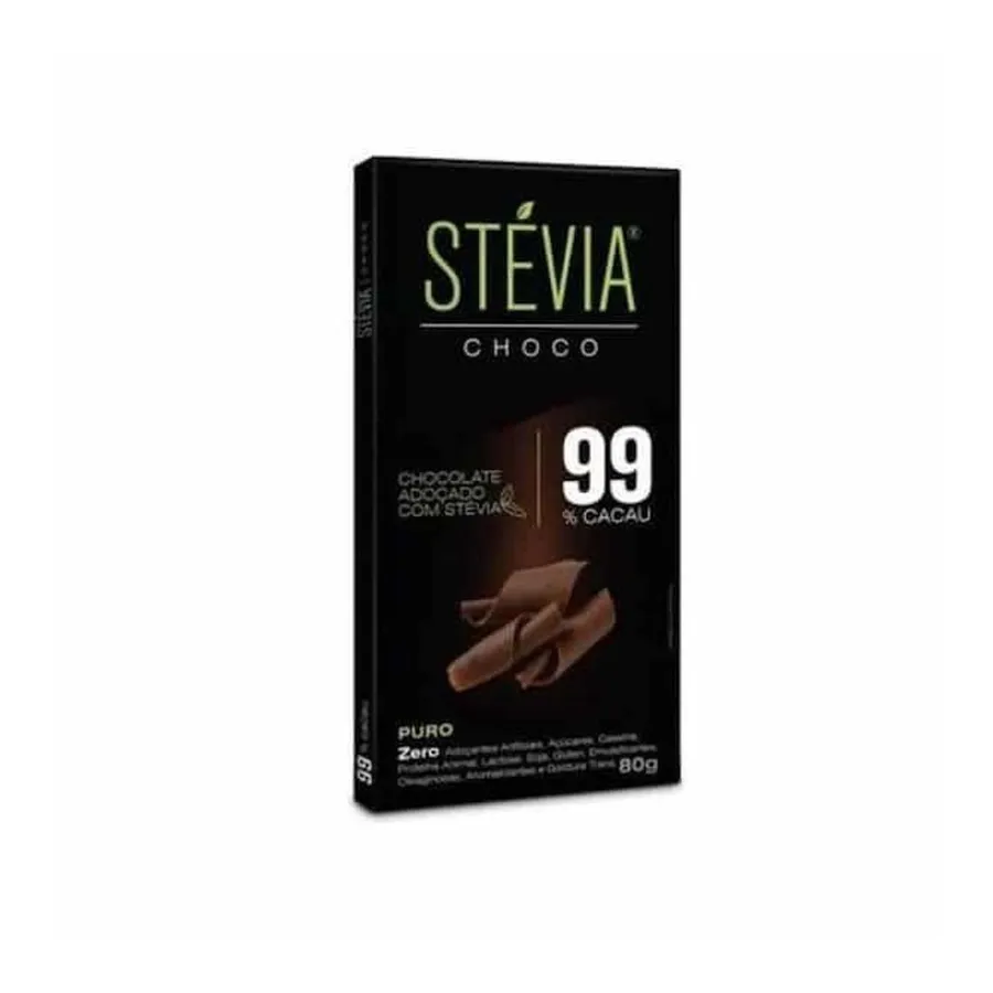 Genevy Chocolate 99% Cacau com Stevia - Only4 80g
