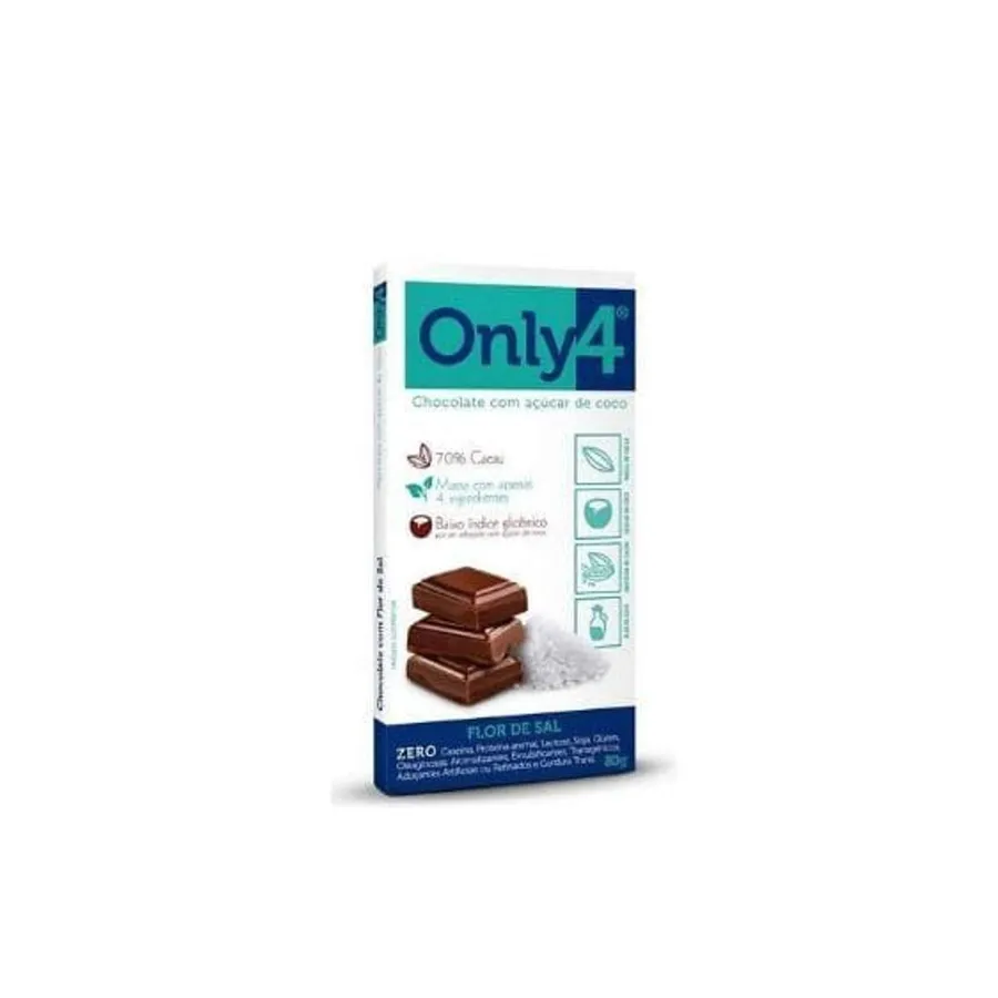 Genevy Chocolate Only4 Flor de Sal 80g