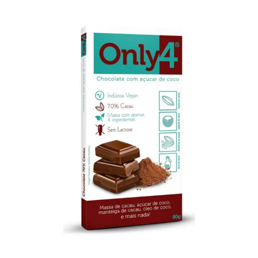 Genevy Onlyfour 70% Cacau Nibs 80g