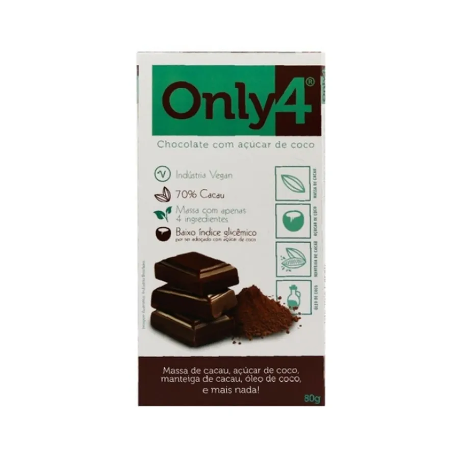 Genevy Onlyfour 70% Cacau Chia 80g