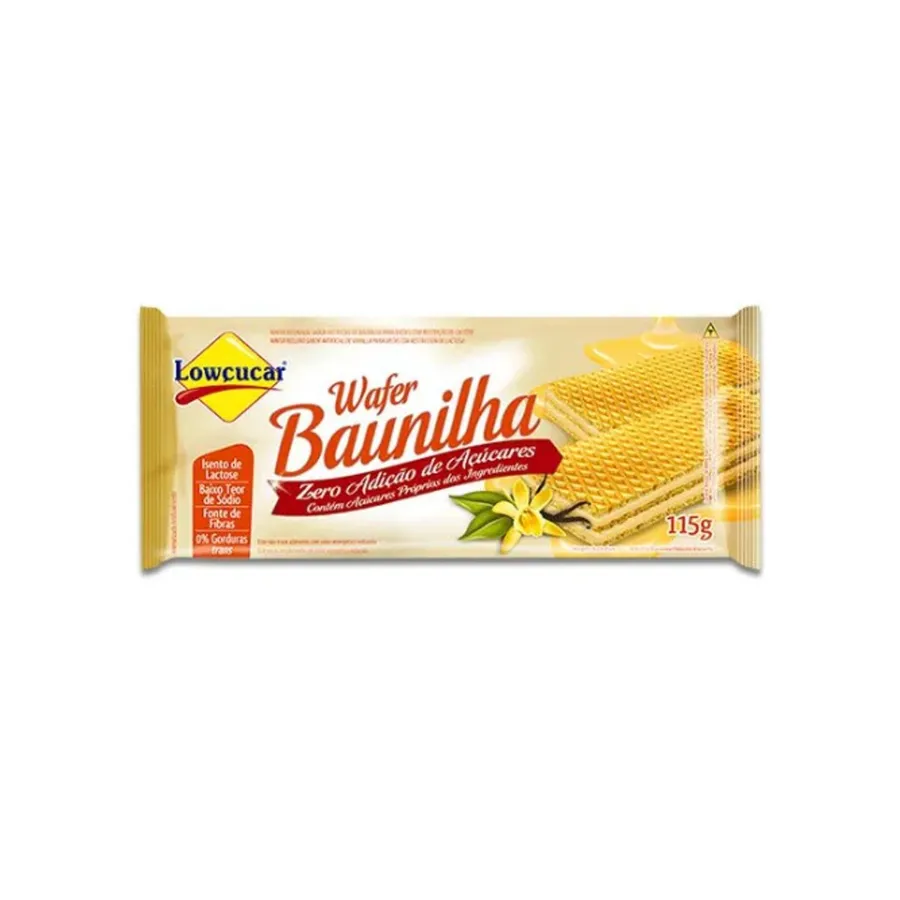 Lowçucar Wafer Zero Açúcar 115g — foto 2