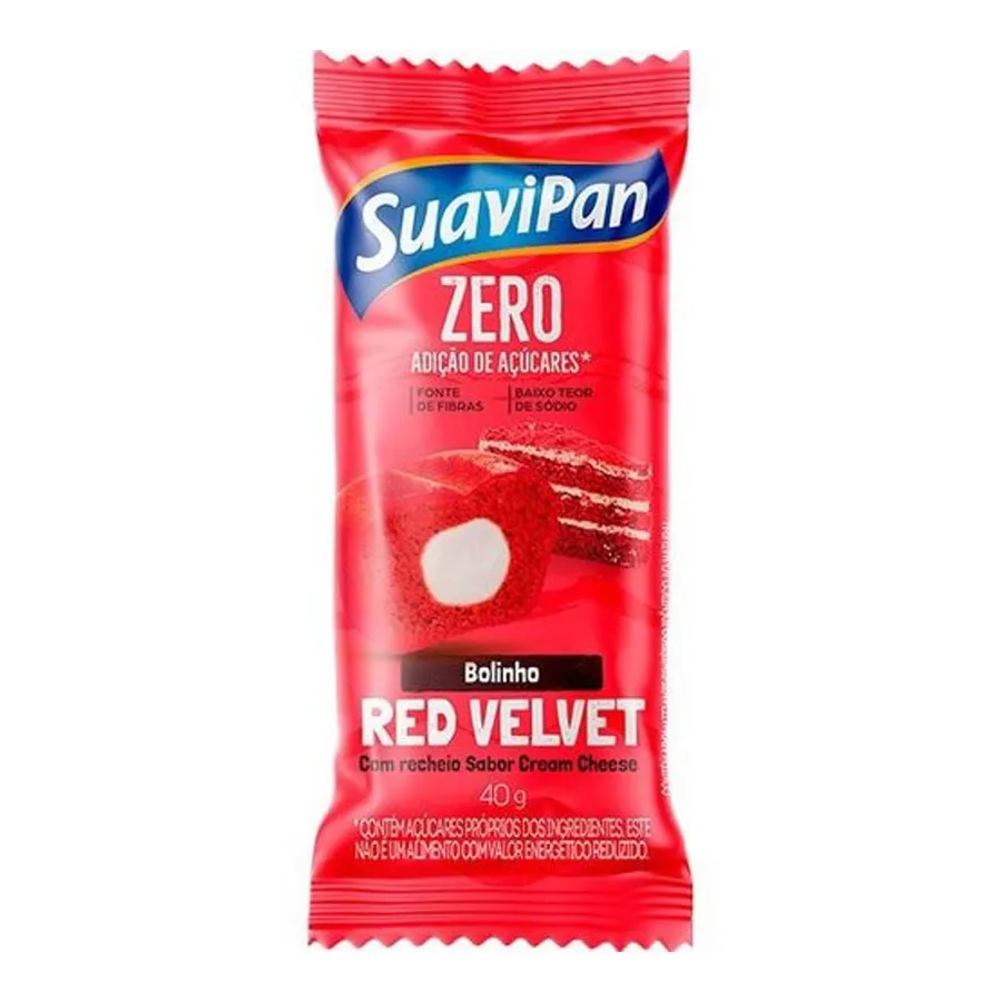 Bolinho Red Velvet Zero Suavipan 40g