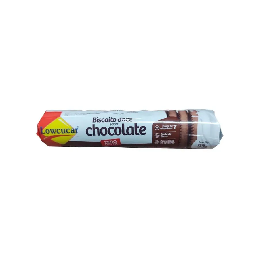 Biscoito Doce Sabor Chocolate Lowcucar 95g