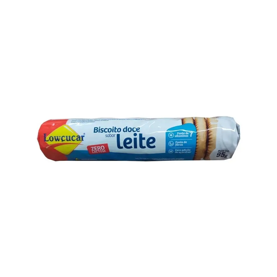 Biscoito Doce Sabor Leite Lowcucar 95g