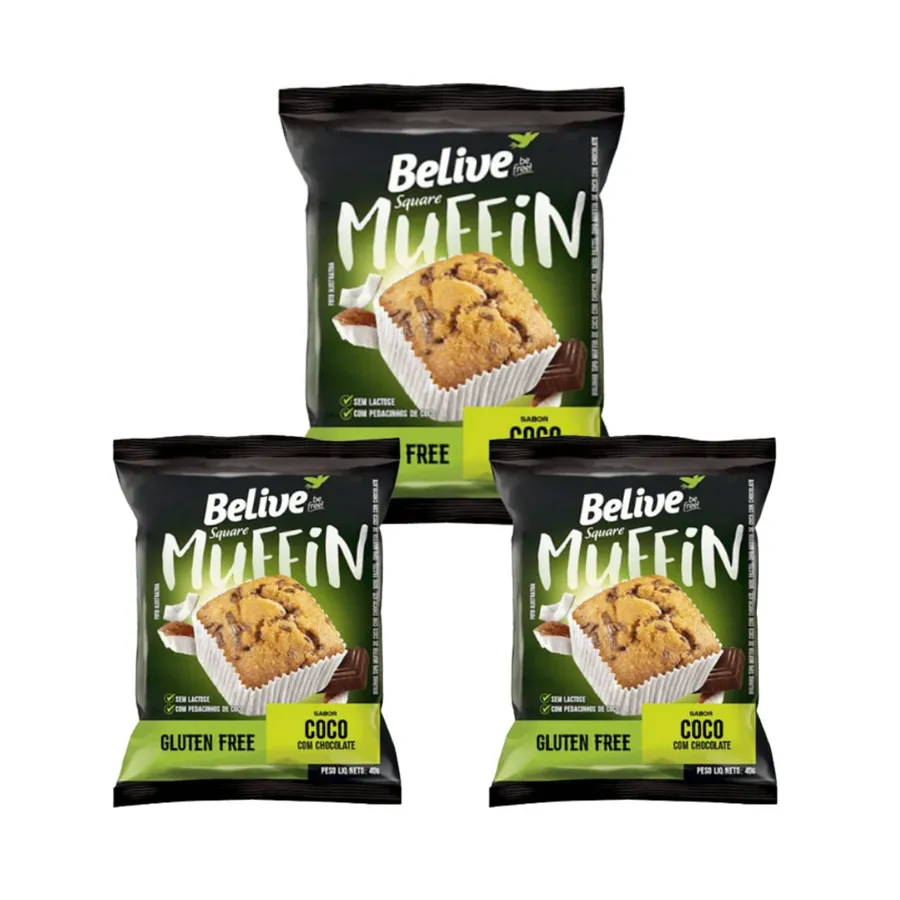Muffin Coco C/ Choc Belive 3un 40g