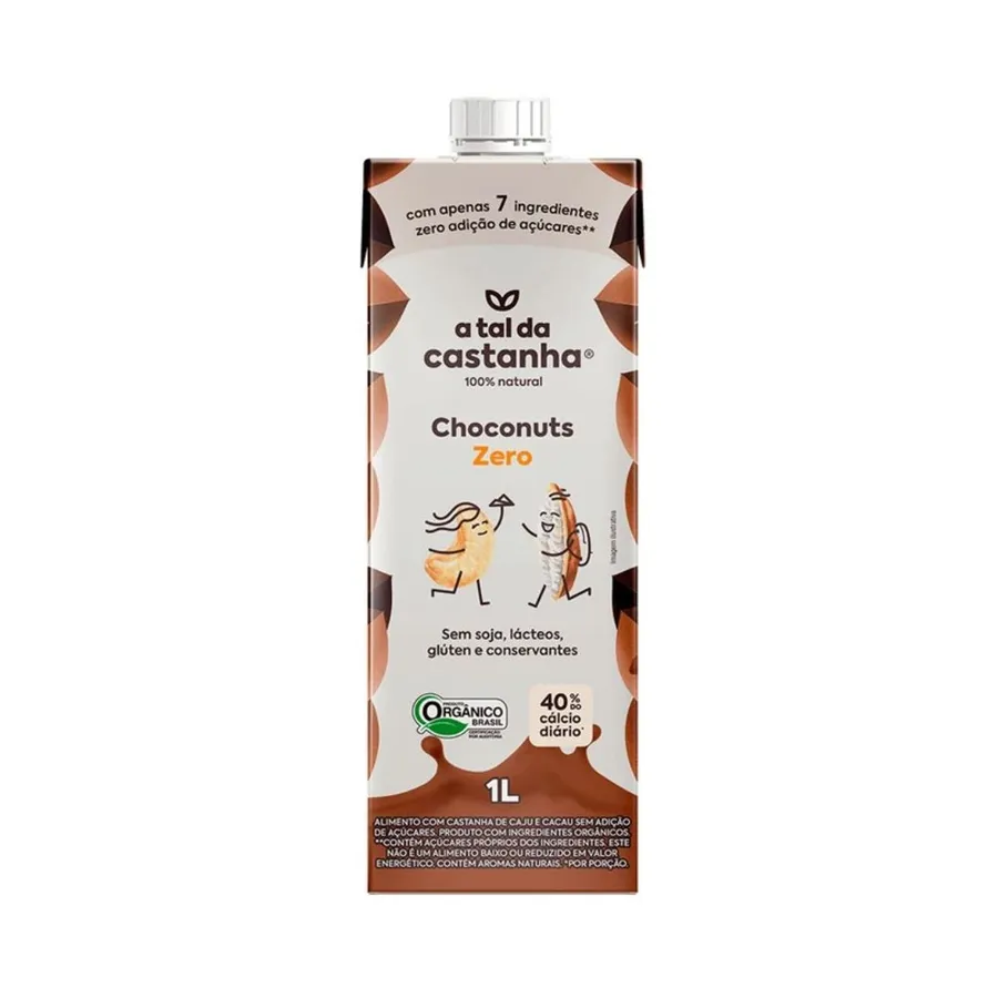 Leite de Castanhas Choconuts Zero a Tal da Castanha 1L