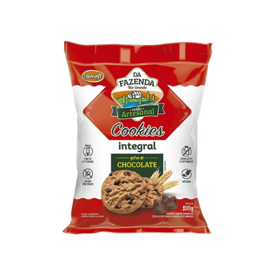 Biosoft Cookies Chocolate Zero Lactose da Fazenda 100g