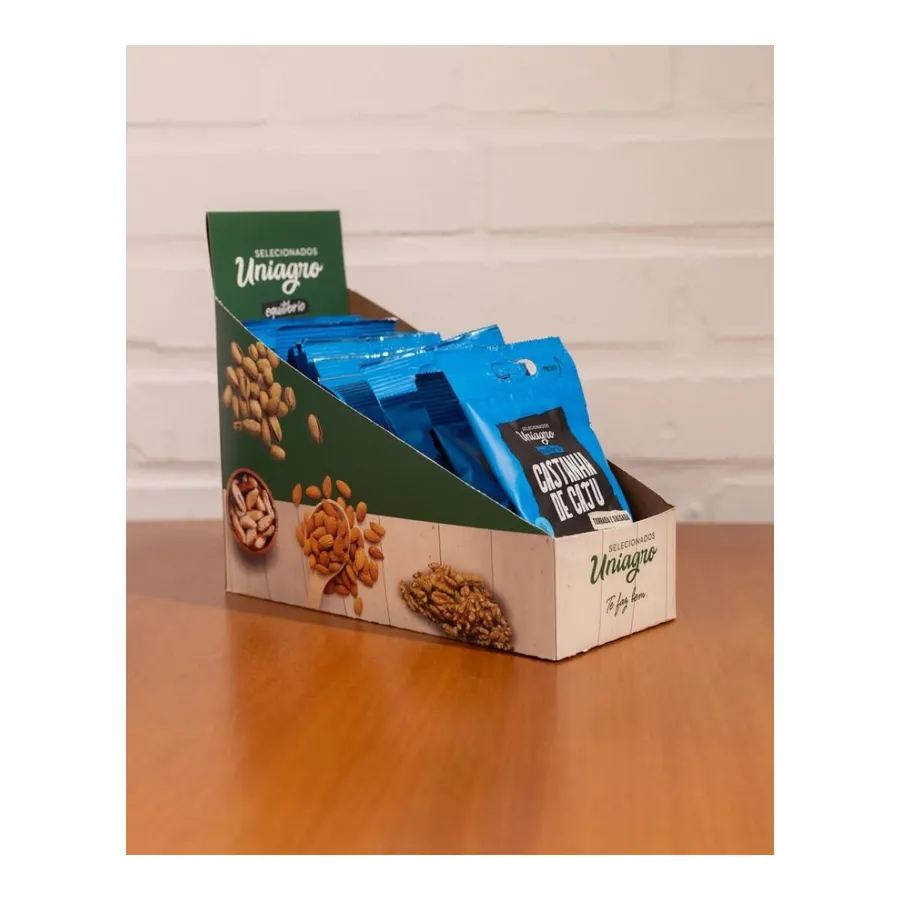 Uniagro Kit Castanha de Caju inteira torrada e salgada - 12 unidades 30g