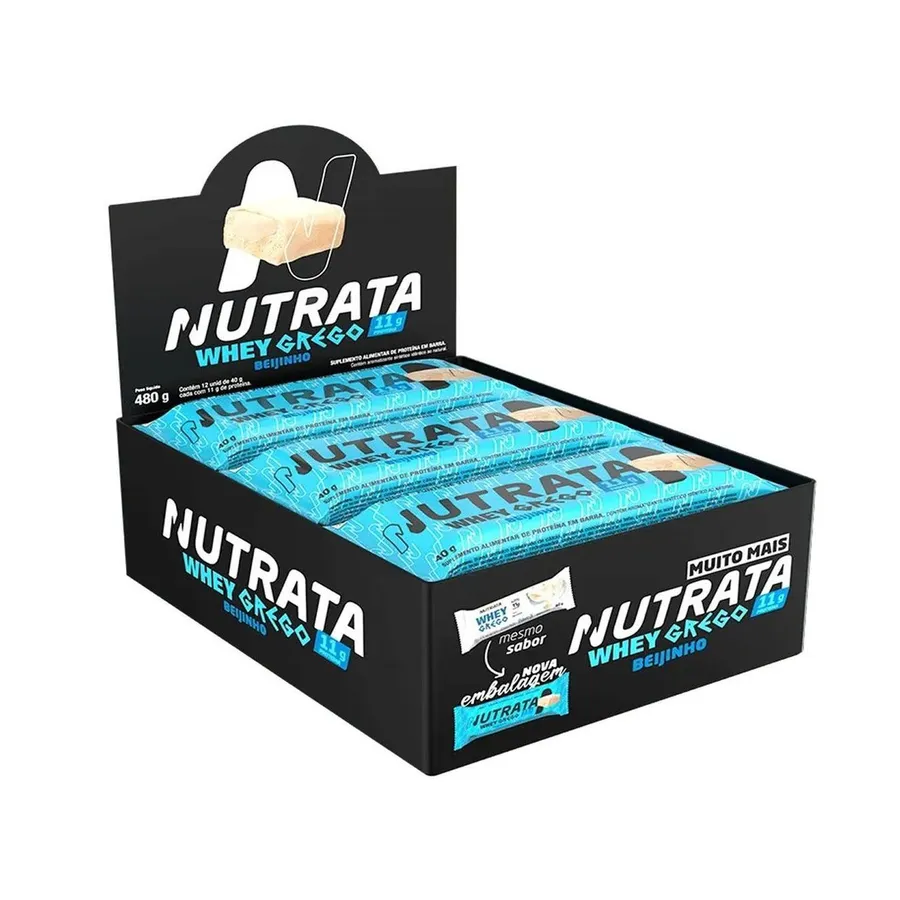 Nutrata Barra Whey Grego Bar - 12 Unidades 40g — foto 3