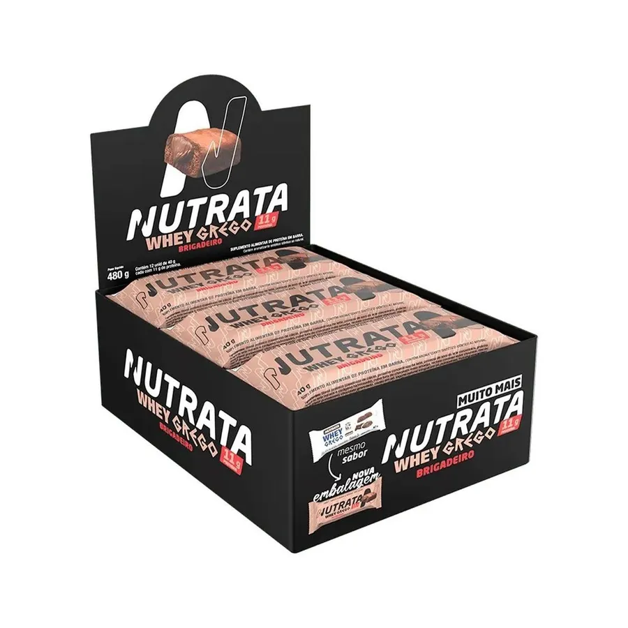 Nutrata Barra Whey Grego Bar - 12 Unidades 40g — foto 4