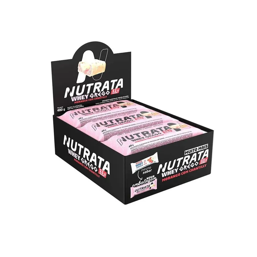 Nutrata Barra Whey Grego Bar - 12 Unidades 40g — foto 5