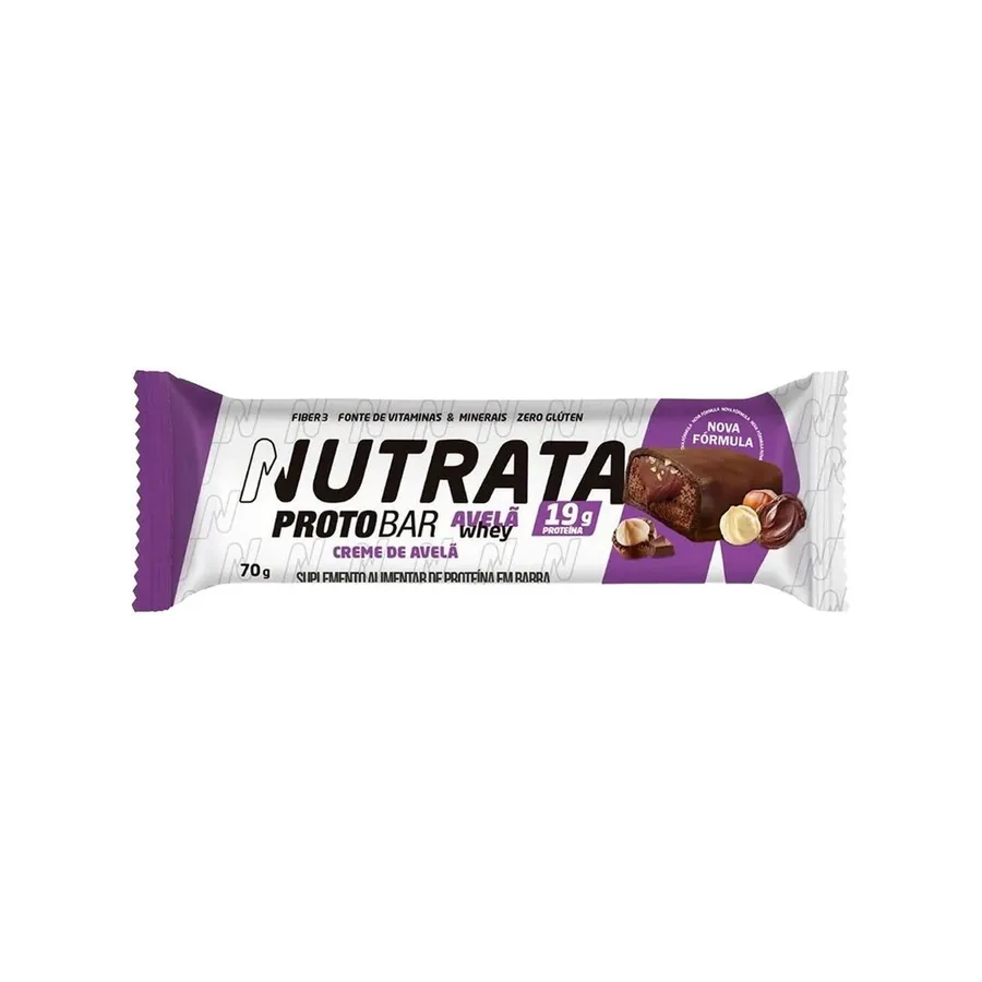 Nutrata Barra Protobar Whey - 1 Unidade Avelã 70g