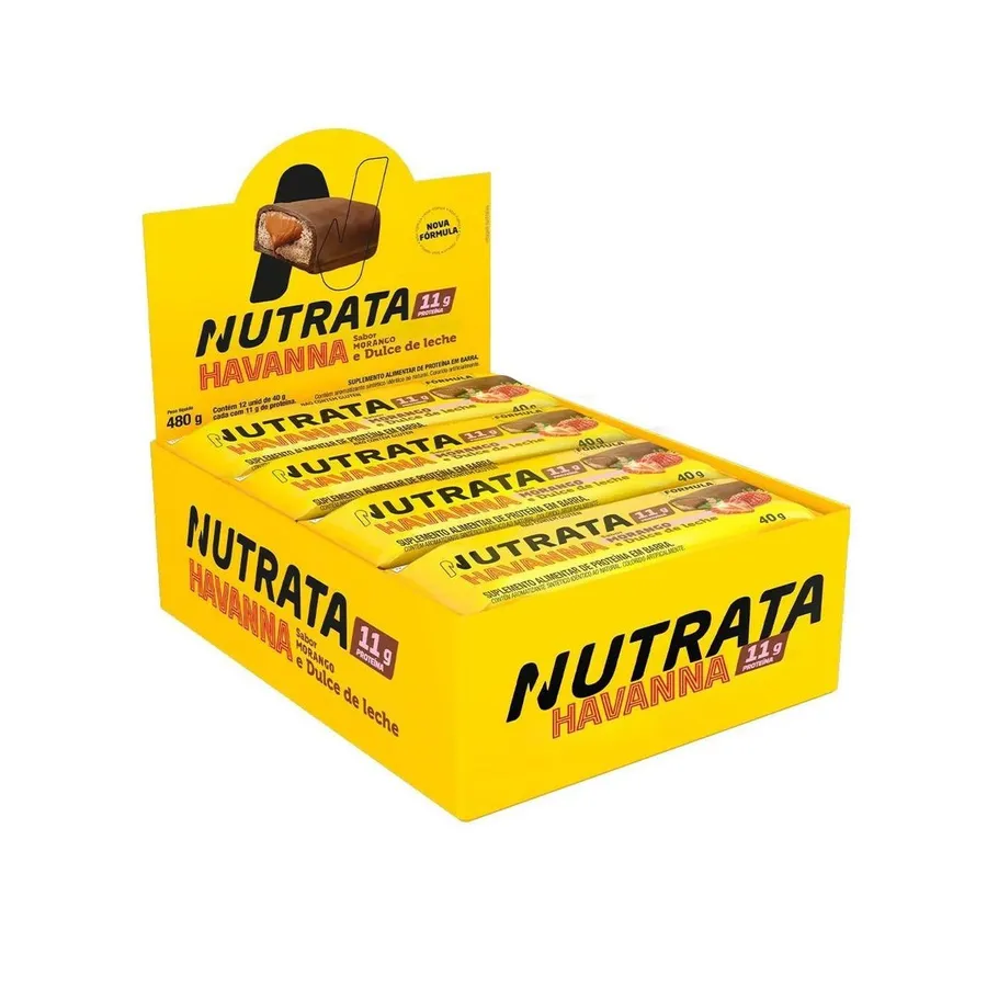 Nutrata Barra Whey Grego Bar - 12 Unidades Leche Havanna 40g — foto 3