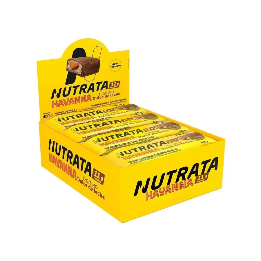 Nutrata Barra Whey Grego Bar - 12 Unidades Leche Havanna 40g — foto 4