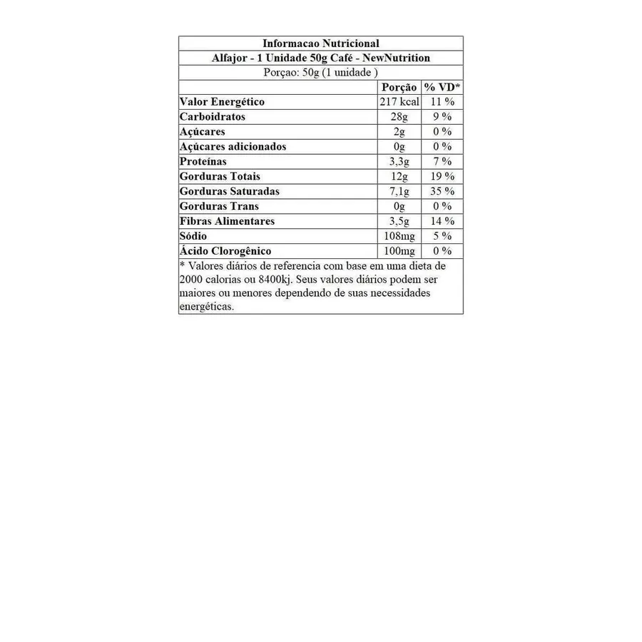 NewNutrition Alfajor - 1 Unidade Café 50g — foto 2