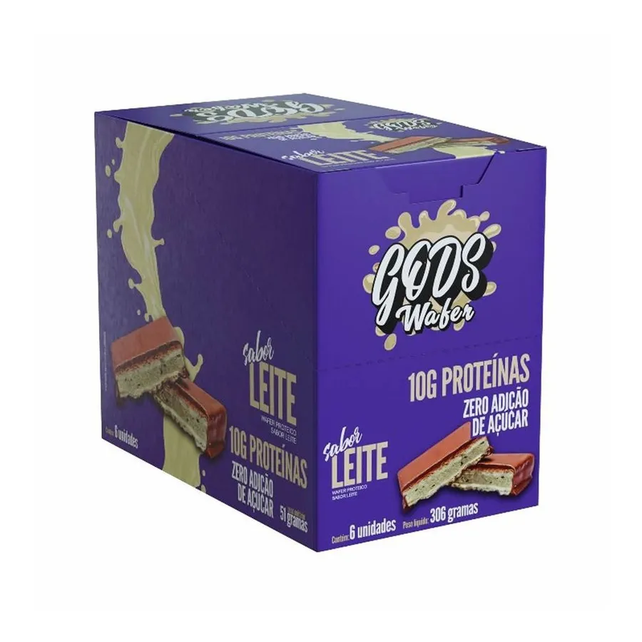 Canibal Gods Wafer - 6 Unidades de Leite 51g