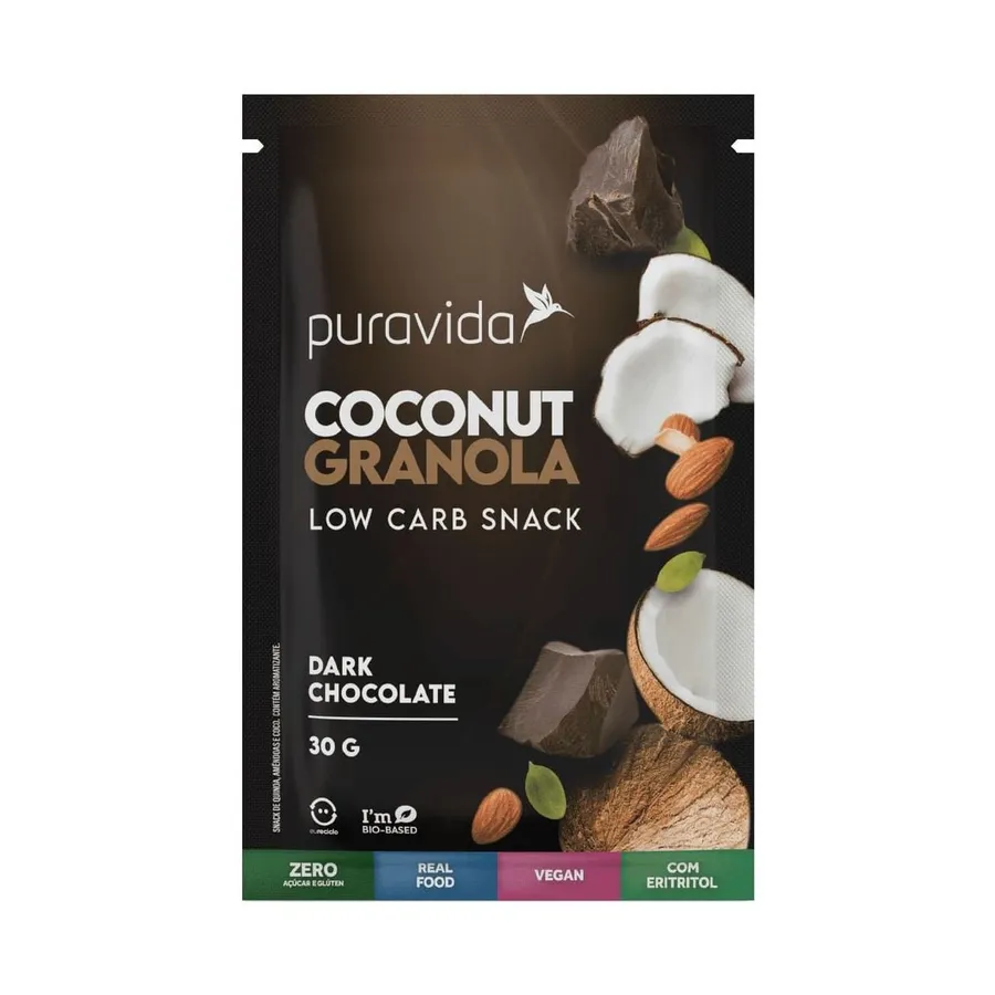 Puravida Coconut Granola - Dark Chocolate 30g