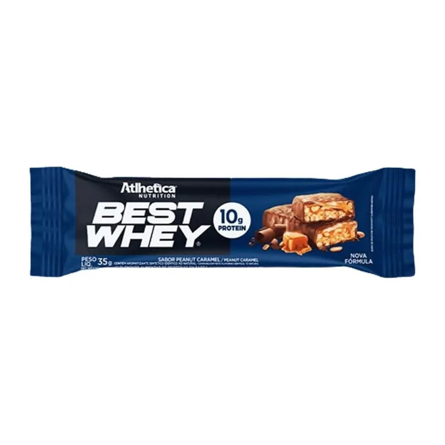 Atlhetica Nutrition Barra Proteica Best Whey - 1 Barra Peanut Caramel 35g