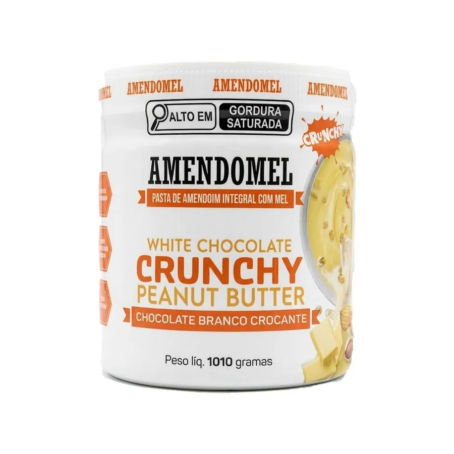 AmendoMel Pasta de amendoim - Chocolate Branco Crocante 1010g