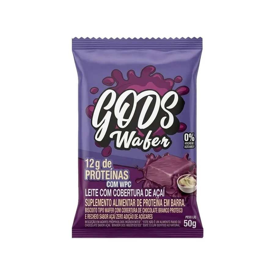 Canibal Gods Wafer - 1 Unidade de Açaí com Leite 50g